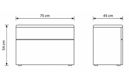 Wohnwand Interliving aus Holz in Weiß Interliving Wohnzimmer Serie 2031 - Wohnlösung Tonweiß & graues Glas - Länge ca. 270 cm