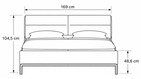 Bettgestell Interliving aus Holz in Anthrazit Interliving Schlafzimmer Serie 1023 – Bettgestell Winkelfuß, Liegefläche ca. 160 x 200 cm - Balkeneiche & Anthrazit