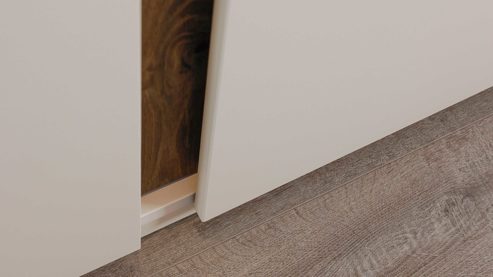 Kleiderschrank PARTNERRING COLLECTION aus Holz in Beige rauch ORANGE Luana - Kleiderschrank Champagner & Atlantic oak - sechs Türen, Breite ca. 301 cm