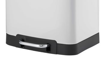 Mülleimer Kela | keck & lang aus Metall in Weiß kela Treteimer Davino weißer Stahl – ca. 12 Liter