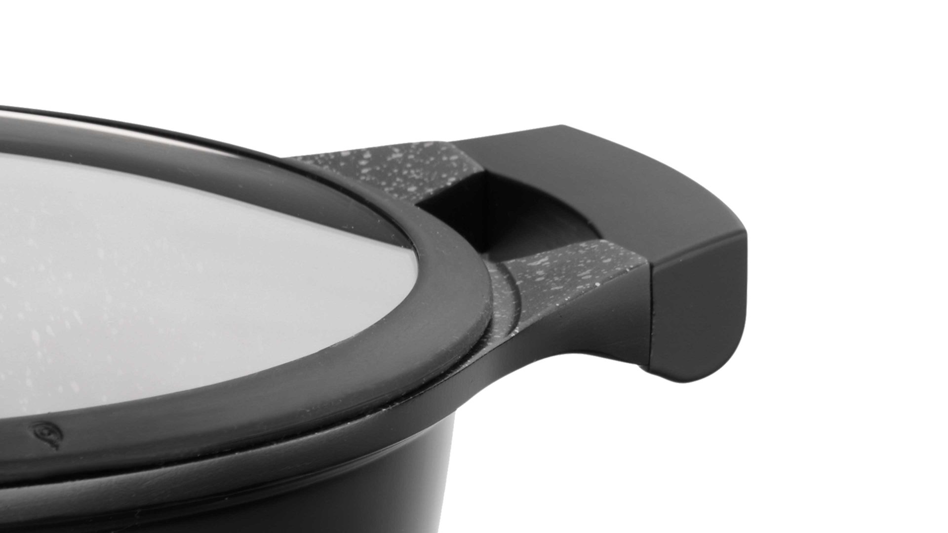 Topf Kela | keck & lang aus Metall in Schwarz kela Kochtopf Stella Nova schwarzes Aluminium  - ca. 2,2 Liter