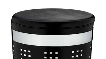 Wäschekorb Kela | keck & lang aus Metall in Schwarz kela Sitz-Wäschebox Sevilla schwarzs Metall – Höhe ca. 61 cm