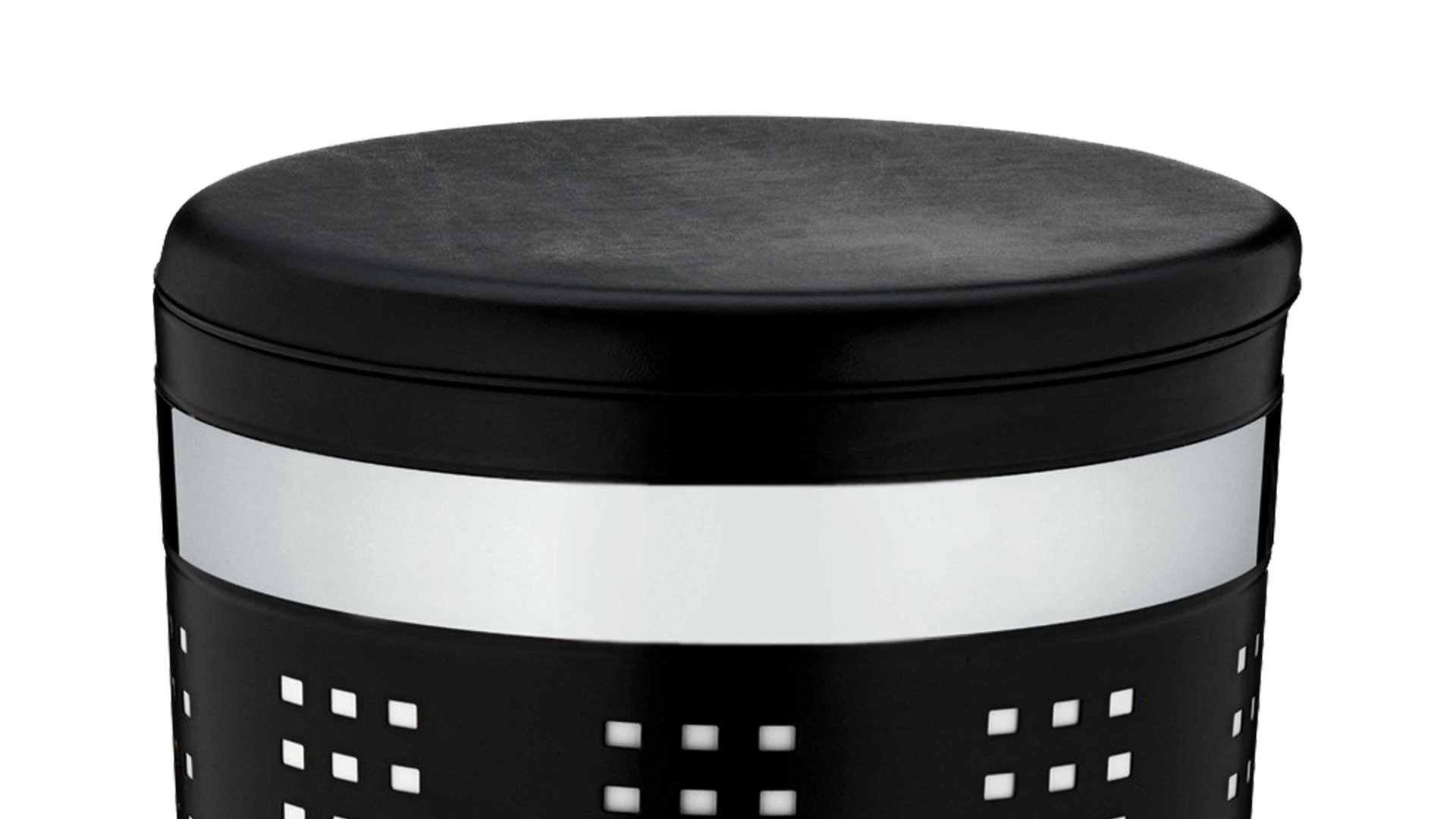 Wäschekorb Kela | keck & lang aus Metall in Schwarz kela Sitz-Wäschebox Sevilla schwarzs Metall – Höhe ca. 61 cm