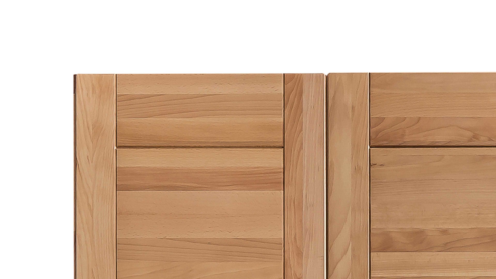 Kleiderschrank Elfo-möbel aus Holz in Holzfarben Kleiderschrank Tollow als Schlafzimmerschrank aus massiver Kernbuche geöltes Kernbuchenholz - Breite ca. 102 cm, zwei Holztüren