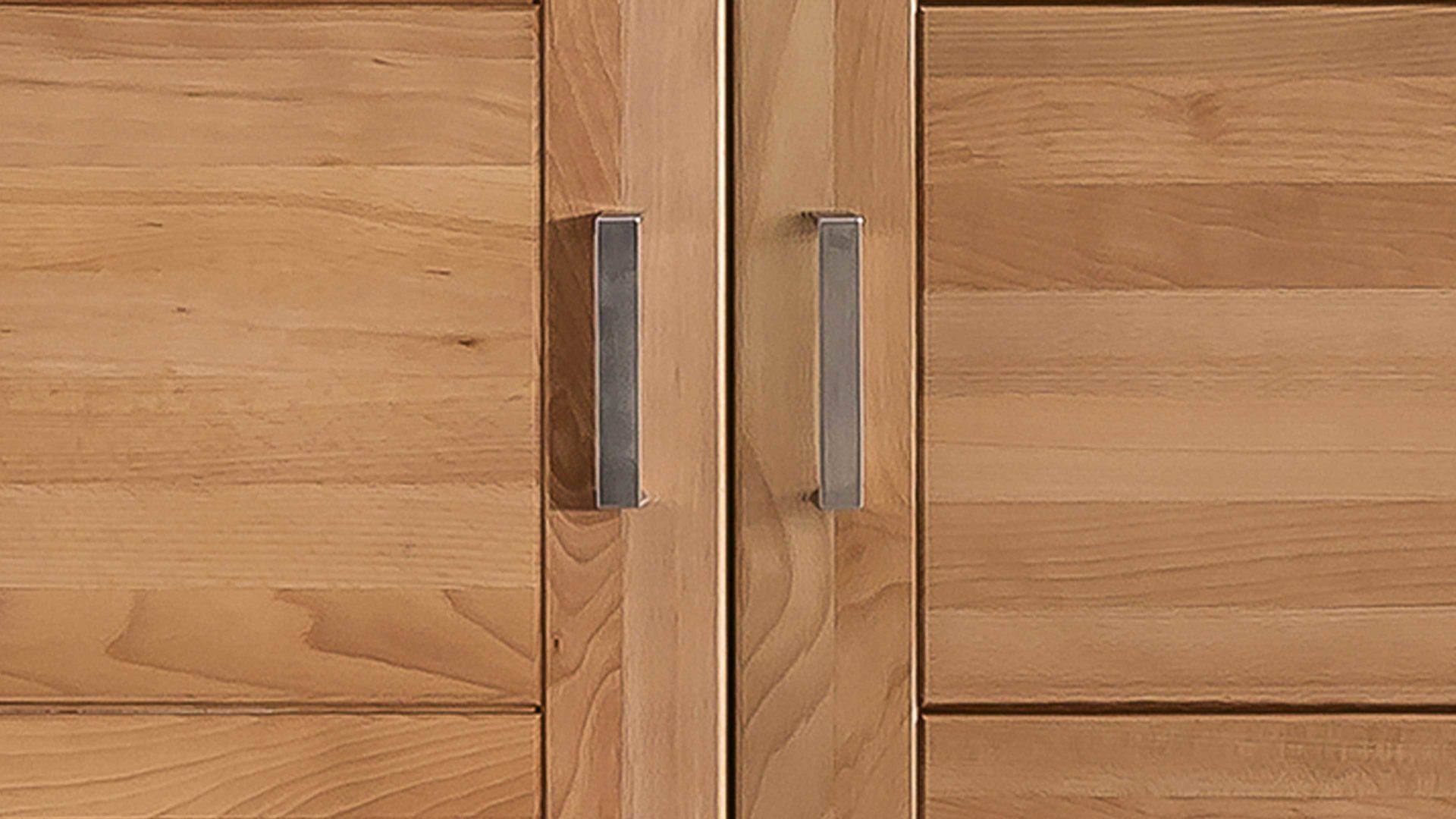 Kleiderschrank Elfo-möbel aus Holz in Holzfarben Kleiderschrank Tollow als Schlafzimmerschrank aus massiver Kernbuche geöltes Kernbuchenholz - Breite ca. 102 cm, zwei Holztüren