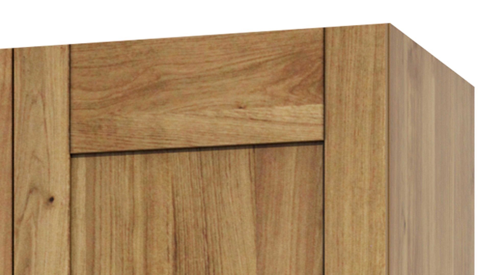 Kleiderschrank Elfo-möbel aus Holz in Holzfarben Kleiderschrank Toni geölte Wildeiche – zwei Türen, Breite ca. 102 cm