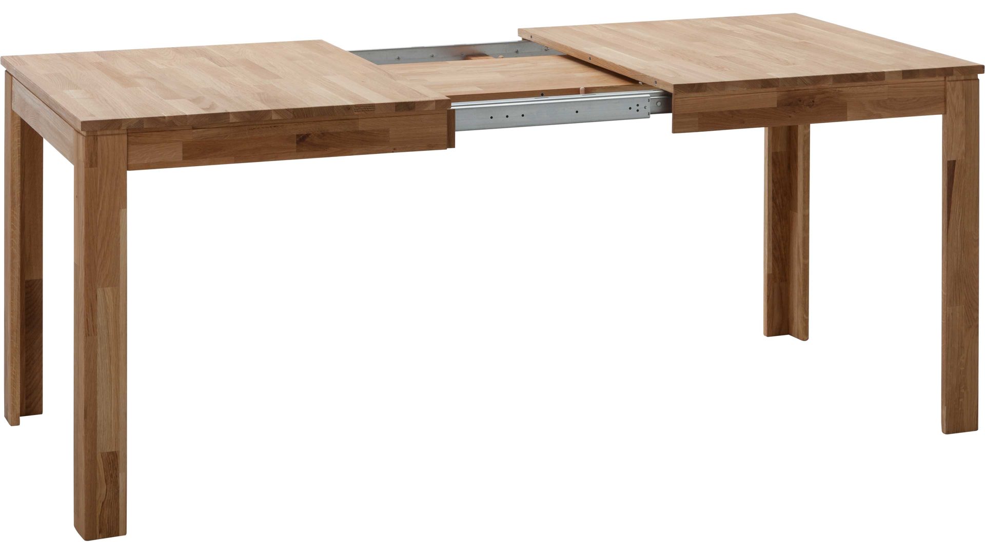 Auszugtisch Standard furniture factory aus Holz in Holzfarben Esszimmertisch Pedro mit Ausziehfunktion als Massivholzmöbel geöltes Eichenholz - ca. 140-180 x 80 cm