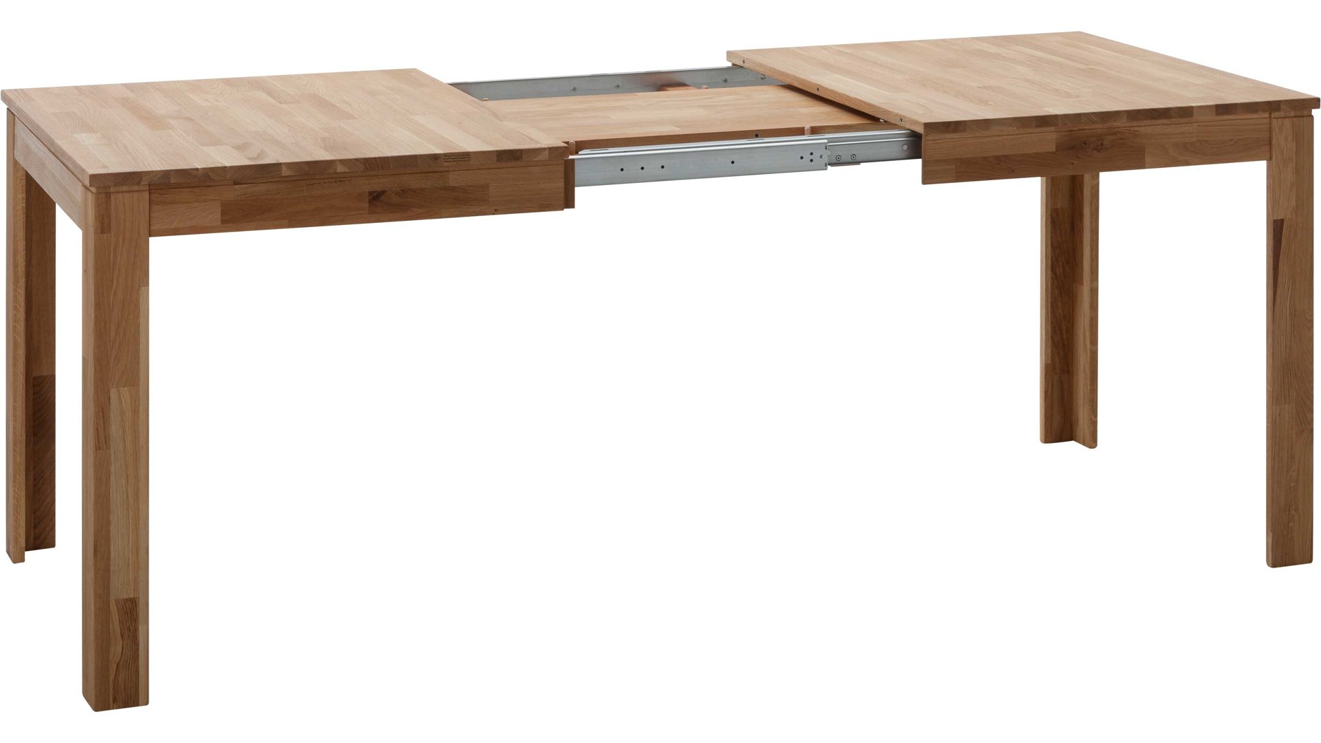 Auszugtisch Standard furniture factory aus Holz in Holzfarben Esszimmertisch Pedro mit Ausziehfunktion als Massivholzmöbel geöltes Eichenholz - ca. 140-180 x 80 cm