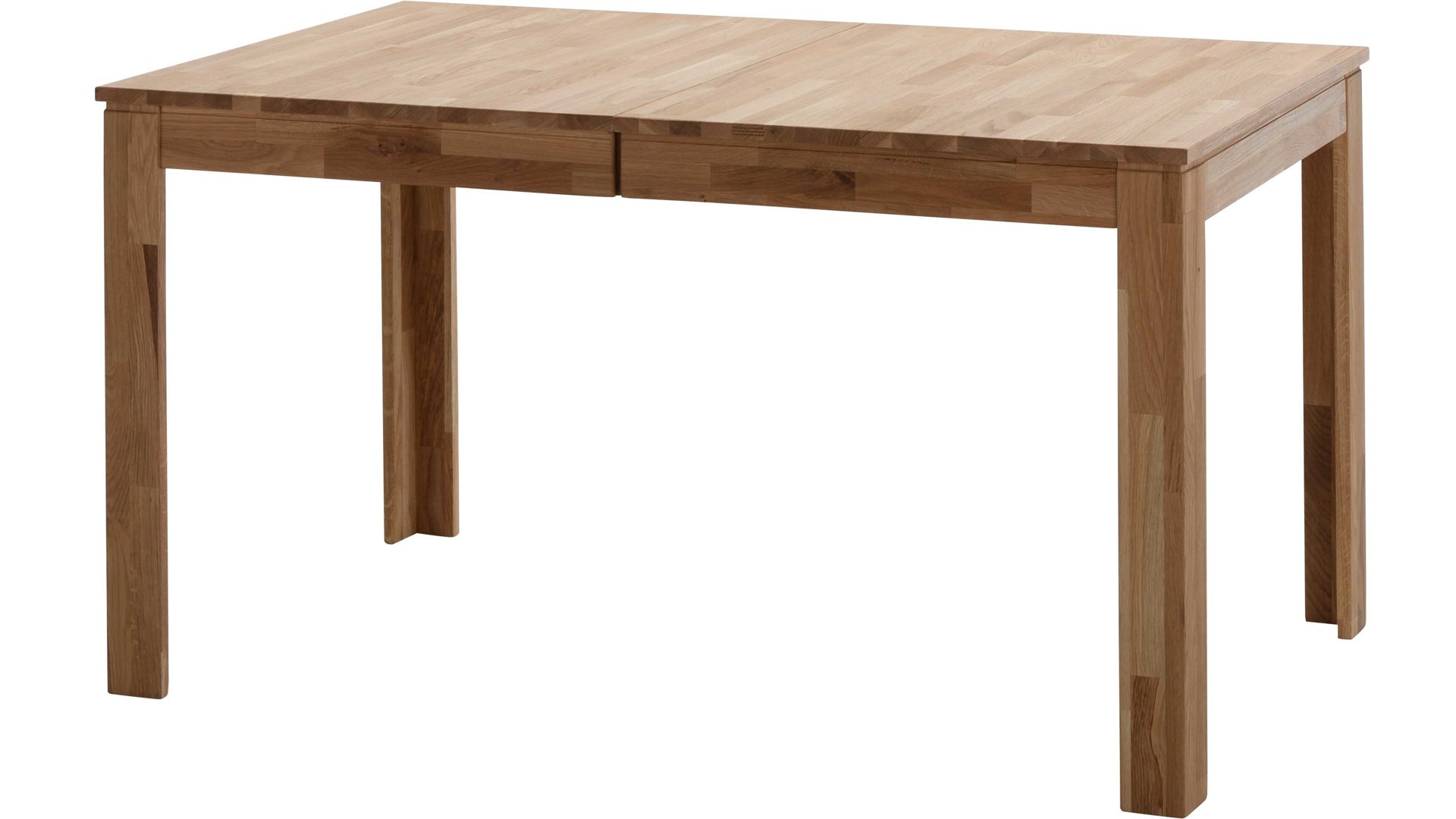 Auszugtisch Standard furniture factory aus Holz in Holzfarben Esszimmertisch Pedro mit Ausziehfunktion als Massivholzmöbel geöltes Eichenholz - ca. 140-180 x 80 cm