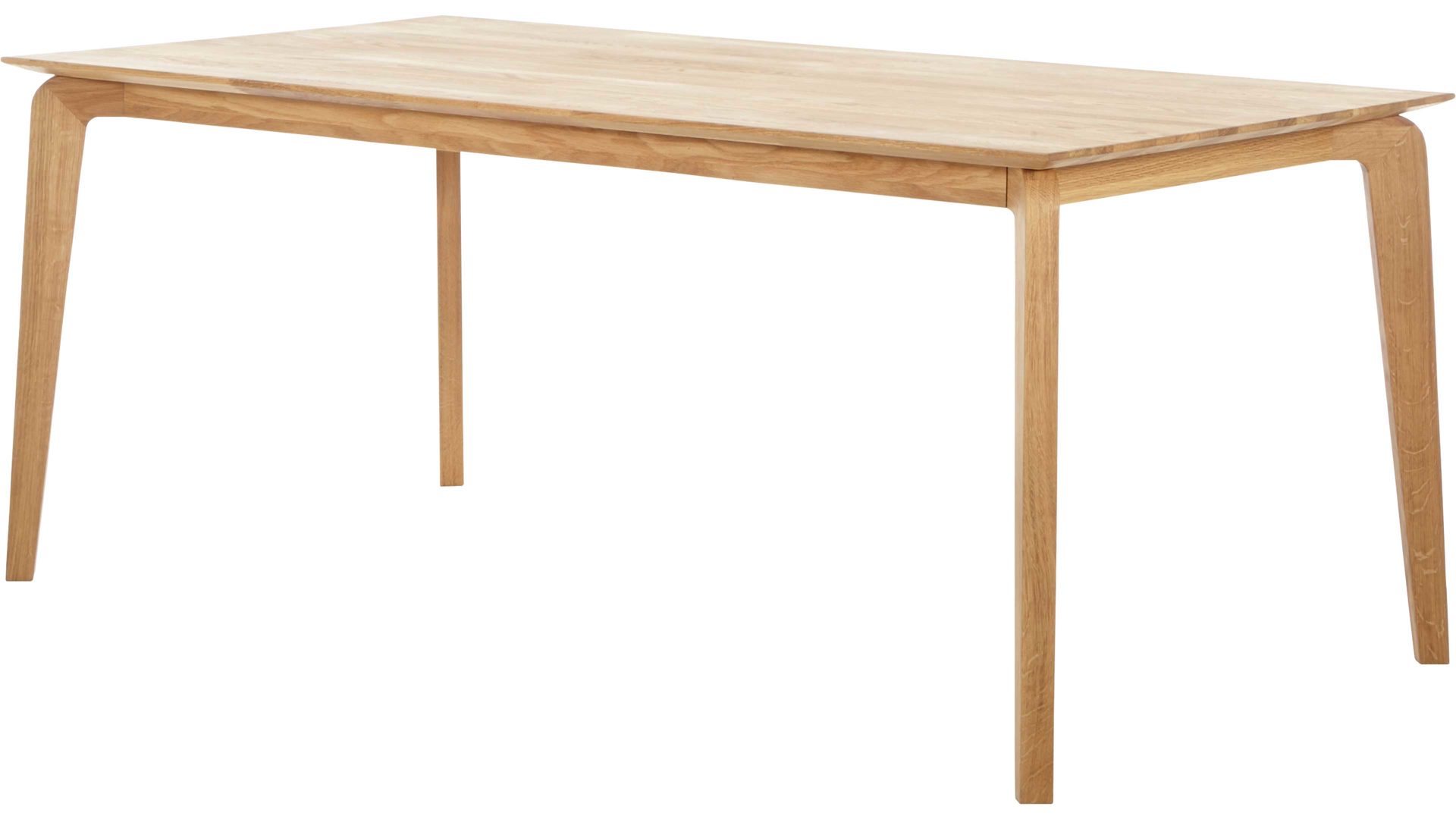 Esstisch Standard furniture factory aus Holz in Holzfarben Esstisch bzw. Massivholztisch Liam aus Eichenholz Bianco geölte Eiche - ca. 160 x 90 cm