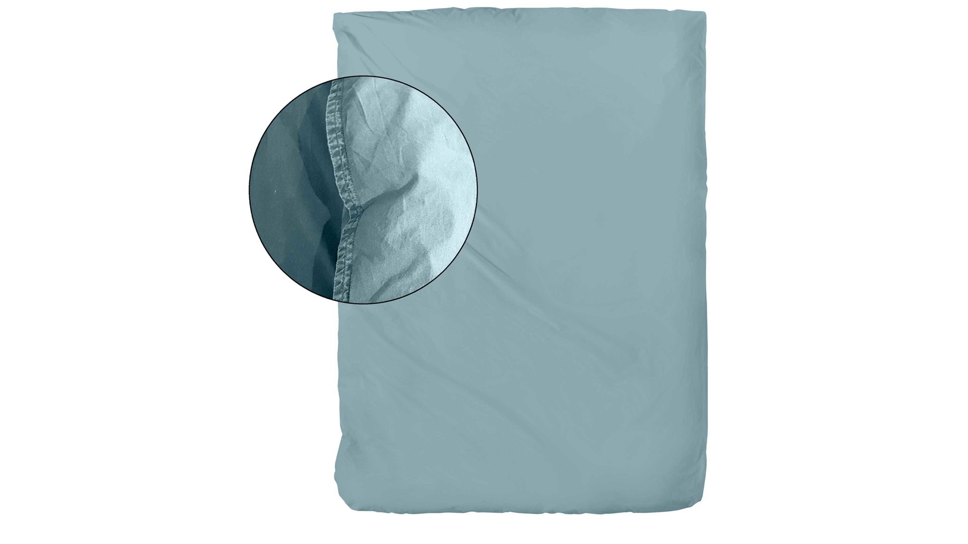 Bettwäsche-Set H. g. hahn haustextilien® aus Stoff in Hellgrün HAHN Bettwäsche-Set Stone Washed flaschengrüne Baumwolle – ca. 135 x 200 cm