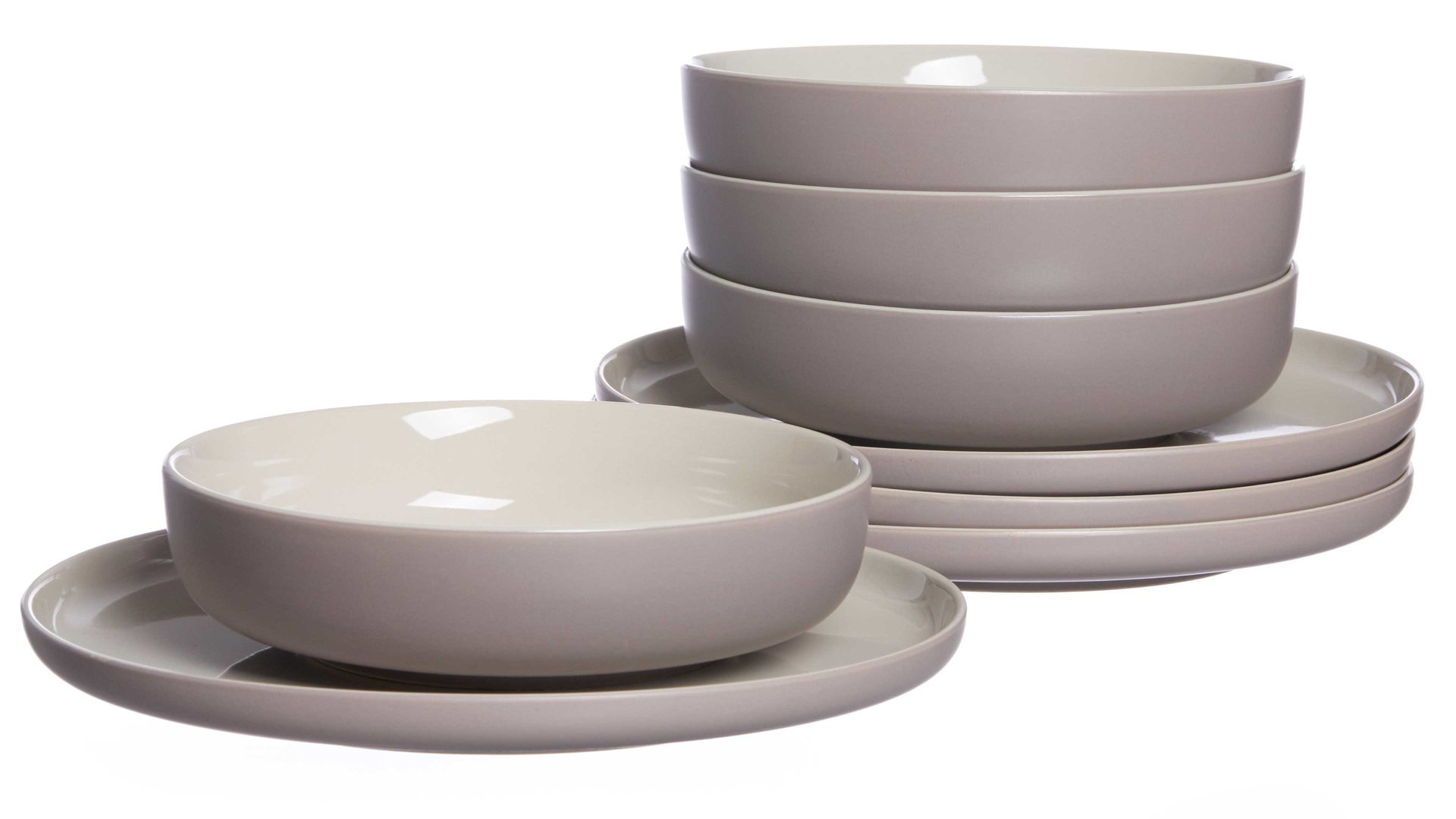 Tafelservice Ritzenhoff & breker aus Keramik in Grau Ritzenhoff & Breker Tafelservice Jasper taupefarbenes Steinzeug - 8-teilig, Tafelgeschirr