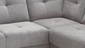 Ecksofa Steinpol sit&more aus Stoff in Grau Polsterprogramm Varese - Ecksofa grauer Chenillebezug Orlean 8202 - Stellfläche ca. 230 x 170 cm