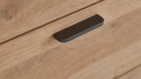 Sideboard WOODS & TRENDS aus Holz in Holzfarben WOODS & TRENDS Esszimmer Serie Zade - Sideboard Eiche - zwei Türen, drei Schubladen, Breite ca. 180 cm