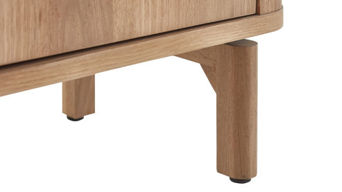 Sideboard WOODS & TRENDS aus Holz in Holzfarben WOODS & TRENDS Esszimmer Serie Zade - Sideboard Eiche - zwei Türen, drei Schubladen, Breite ca. 180 cm