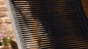 Gartenmöbel-Set Interliving aus Holz in Holzfarben Interliving Gartenmöbel Serie 7011 - Essgrupe mit Relaxstühlen anthrazitfarbenes Rope, TEXTILENE® & Aluminium, Teakholz