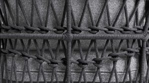 Gartenmöbel-Set Interliving aus Kunstfaser in Grau Interliving Gartenmöbel Serie 7013 - Loungemöbel-Set grauer Olefin-Teddybezug, Rope & Aluminium - dreiteilig