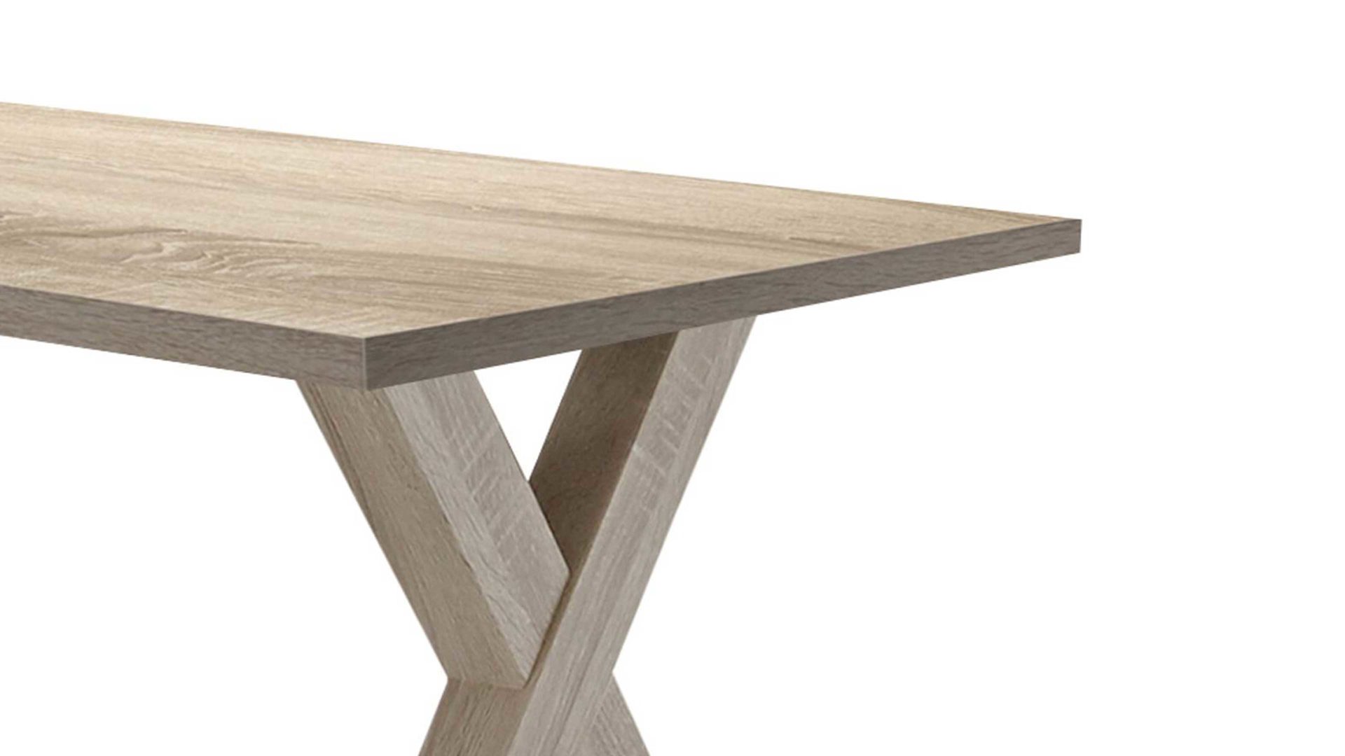 Schreibtisch Mäusbacher aus Holz in Holzfarben Schreibtisch Mister Office Eiche sägerau – ca. 140 x 70 cm