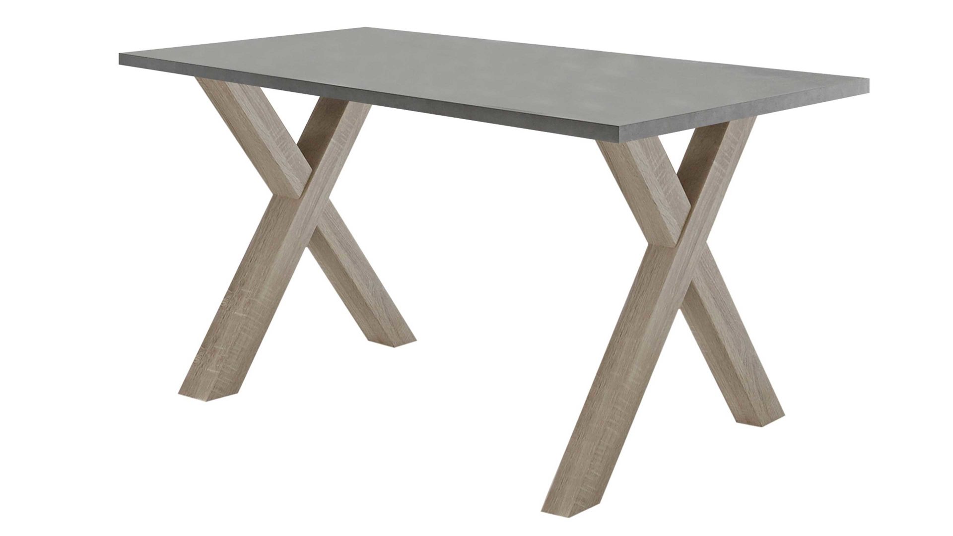 Schreibtisch Mäusbacher aus Holz in Grau Schreibtisch Mister Office Graphit & Eiche sägerau – ca. 140 x 70 cm