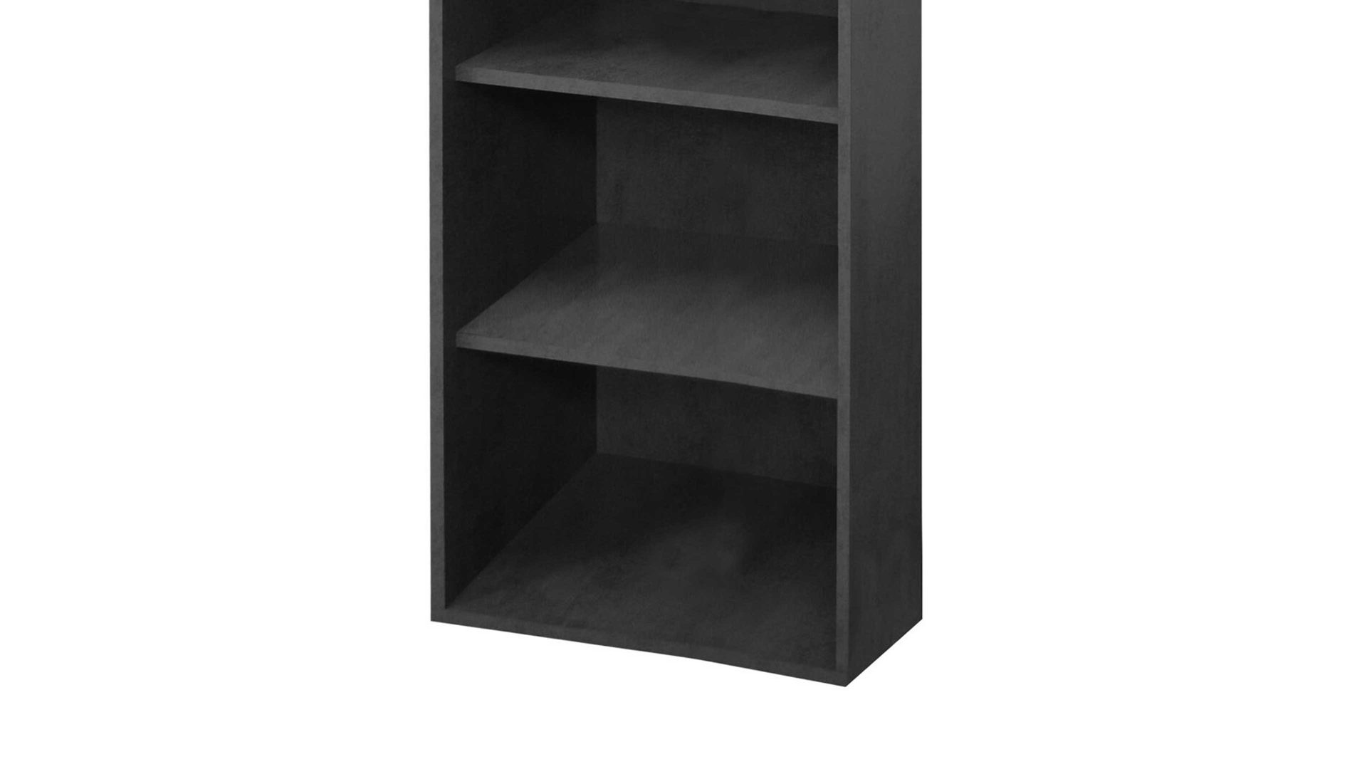 Regal Mäusbacher i.i. aus Holz in Schwarz Aktenregal Mister Office Graphit – ca. 81 x 180 cm