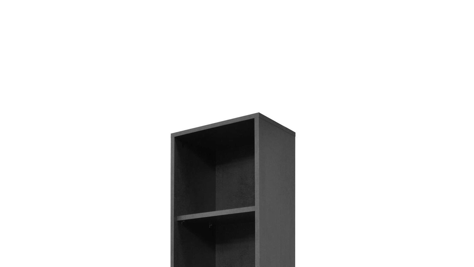 Regal Mäusbacher aus Holz in Schwarz Aktenregal MIster Office Graphit – ca. 41 x 180 cm