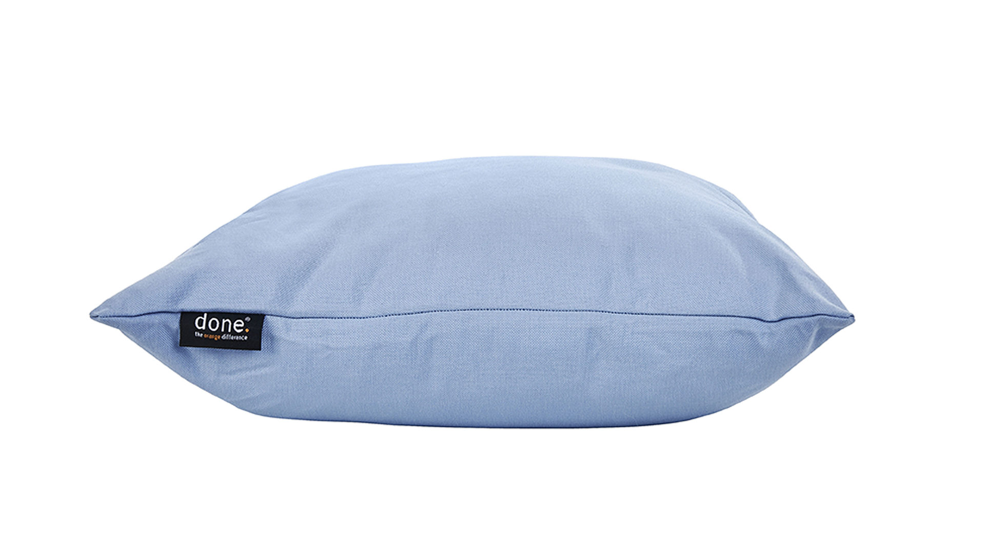 Einzelkissen Done.® aus Kunstfaser in Hellblau done.® Kissen Cushion Outside graublauer Olefinbezug – ca. 45 x 45 cm