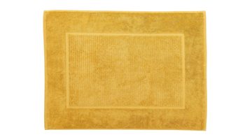 Badematte / Badeteppich Interliving aus Naturfaser in Gelb Interliving Handtuch Serie 9108 - Badvorleger Gold – ca. 60 x 80 cm