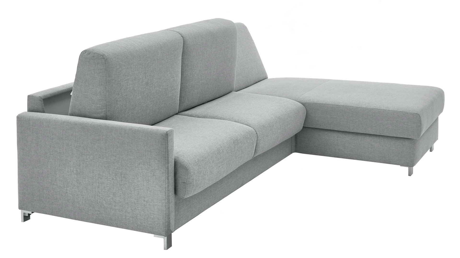 Ecksofa Bali aus Stoff in Hellblau Messina - Ecksofa hellblauer Bezug 8-8001 - Stellfläche ca. 281 x 160 cm
