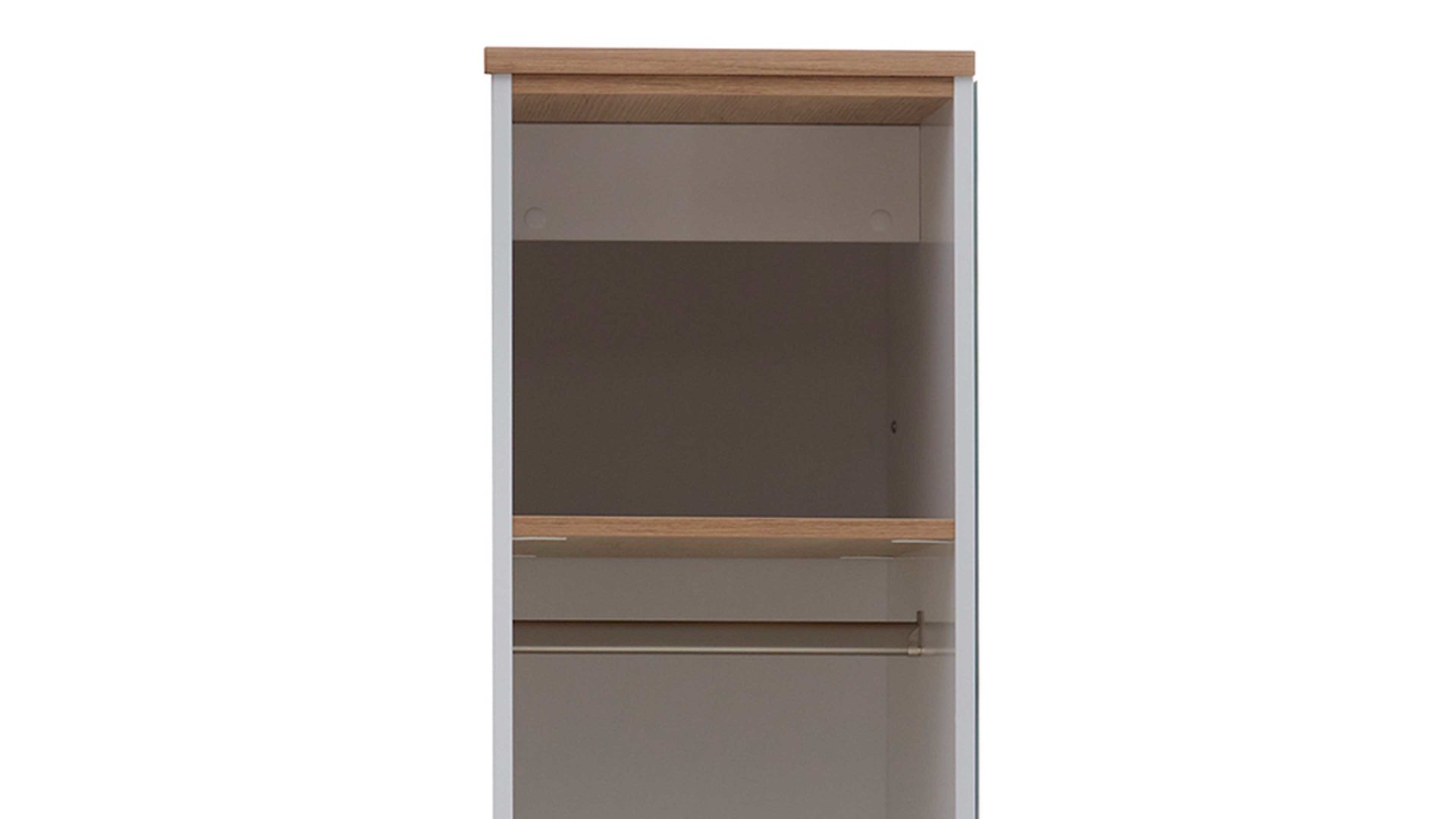 Garderobe Paidi aus Holz in Weiß PAIDI Babyzimmerprogramm Oscar - Garderobe Kreideweiß & Nebraska Eiche – ca. 64 x 206 cm