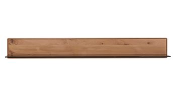 Wandregal Interliving aus Holz in Holzfarben Interliving Wohnzimmer Serie 2020 - Wandboard Asteiche bianco – Länge ca. 182 cm
