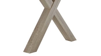 Schreibtisch Mäusbacher aus Holz in Weiß Schreibtisch Mister Office Mattweiß & Eiche sägerau – ca. 140 x 70 cm