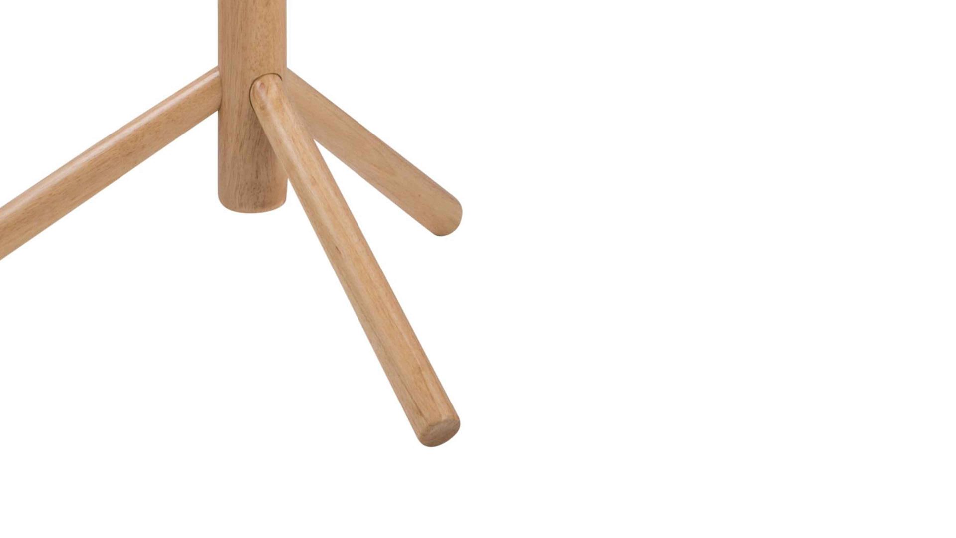 Standgarderobe Actona group aus Holz in Holzfarben Kleiderständer bzw. Garderobe Bremen mit Kleiderhaken Rubberwood – Höhe ca. 177 cm