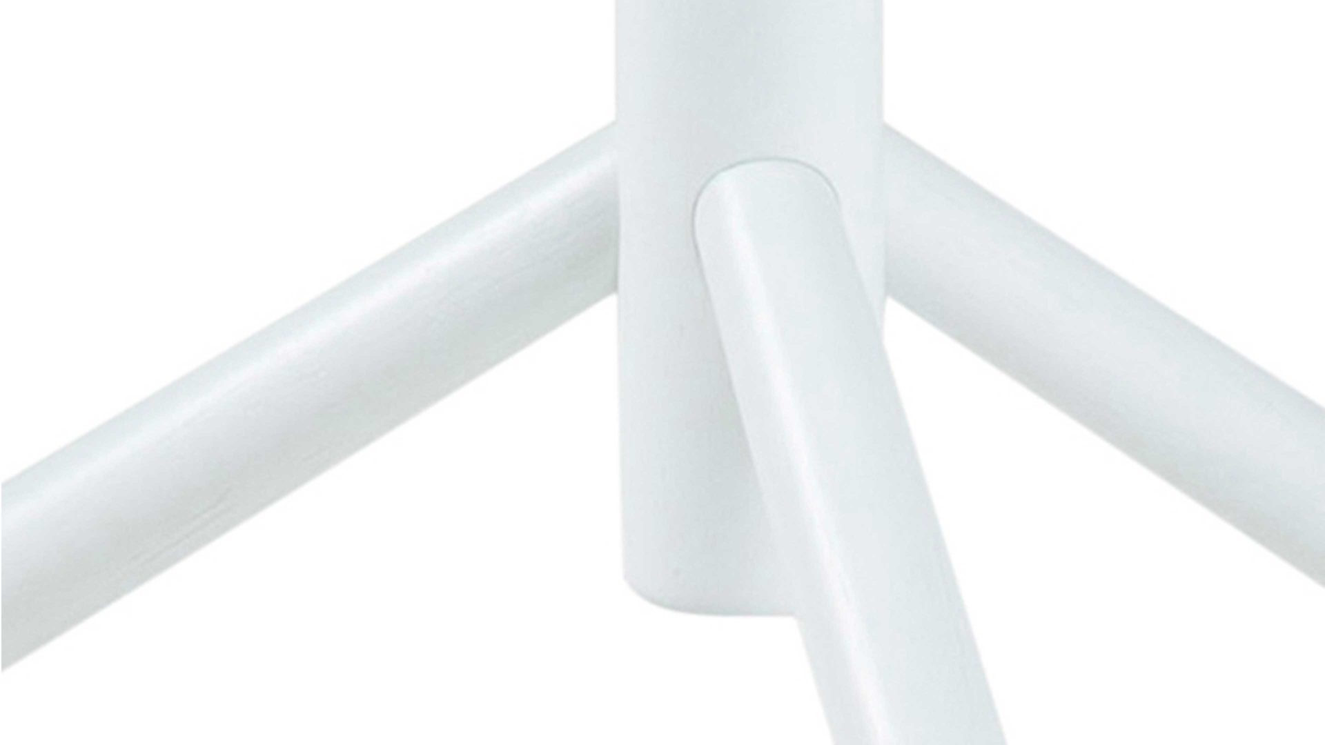 Standgarderobe Actona group aus Holz in Weiß Kleiderständer bzw. Garderobe Bremen mit Kleiderhaken weiß lackiertes Holz – Höhe ca. 177 cm