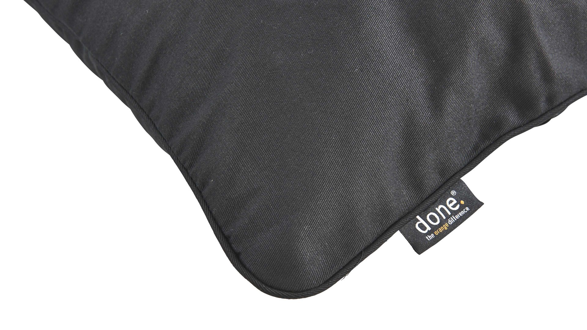 Kissenbezug /-hülle Done.® aus Baumwolle in Schwarz done.® Kissenhülle Cushion Uni schwarzer Panamabezug - ca. 40 x 60 cm