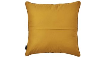 Kissenbezug /-hülle Done.® aus Baumwolle in Gelb done.® Kissenhülle Cushion Uni goldfarbener Panamabezug - ca. 45 x 45 cm