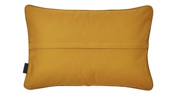 Kissenbezug /-hülle Done.® aus Baumwolle in Gelb done.® Kissenhülle Cushion Uni goldfarbener Panamabezug - ca. 40 x 60 cm