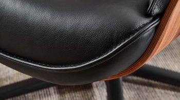 Relaxsessel Hukla® aus Leder in Schwarz VS-HU1141 - Relaxsessel schwarzes Leder Torro & Nussbaum