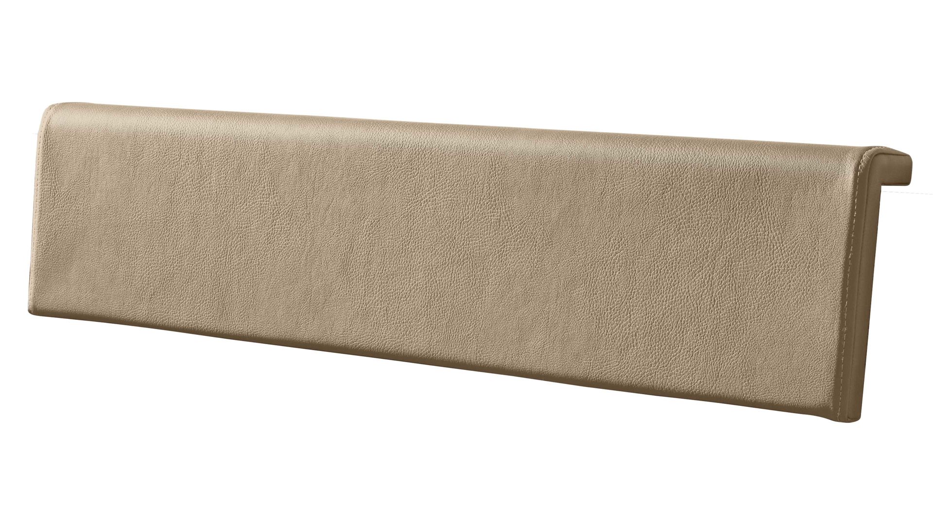 Kissen-Set Interliving aus Stoff in Beige Interliving Schlafzimmer Serie 1025 – Kopfteilpolster-Set Länge ca. 92 cm - taupefarbenes Kunstleder