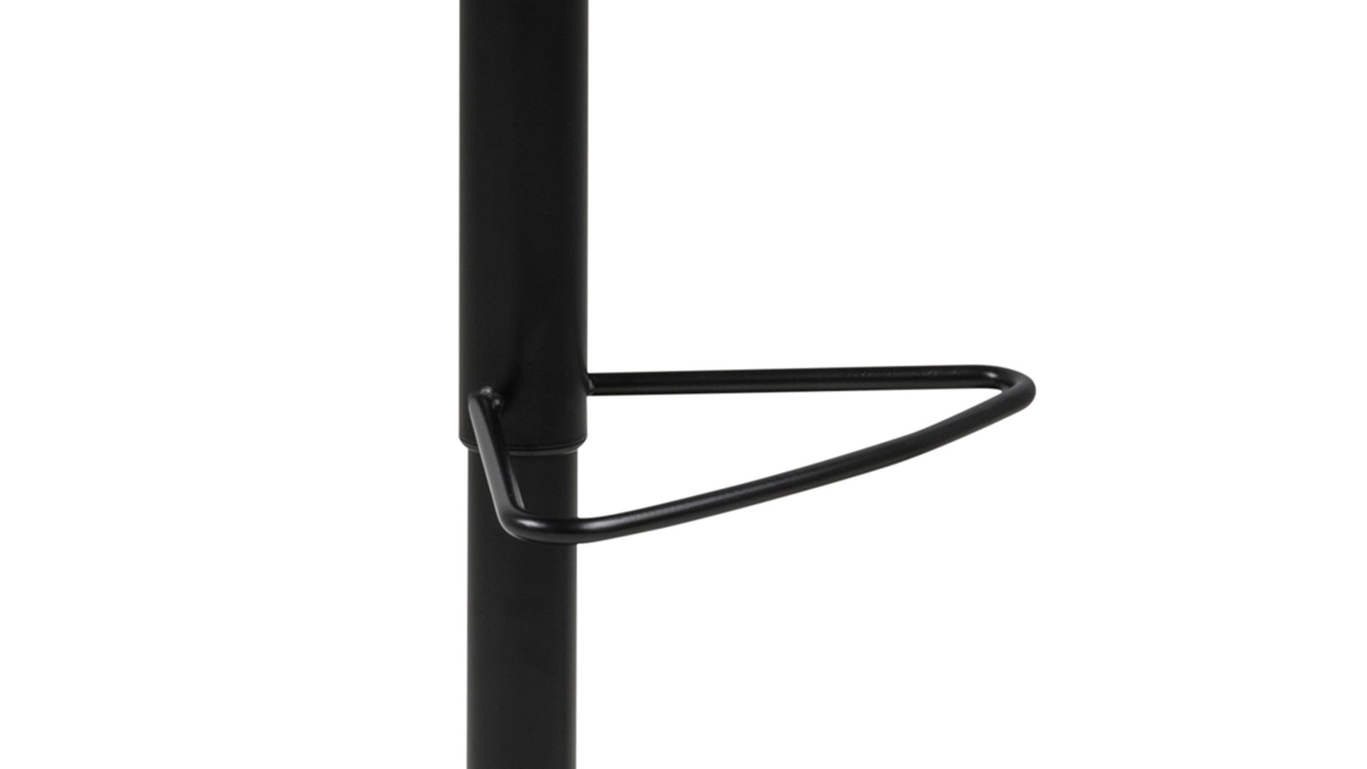 Barhocker Actona group aus Stoff in Anthrazit Barhocker mit Trompetenfuß bzw. Tresenstuhl Sylvia mattschwarzer Fuß & schwarzes Kunstleder