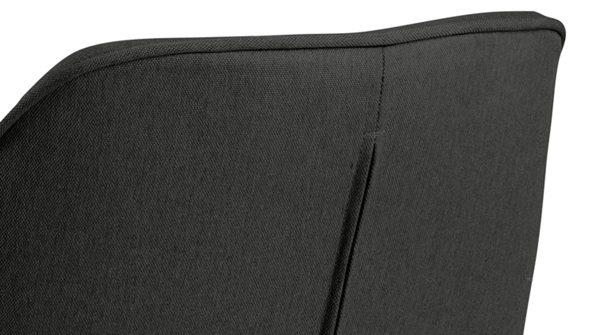 Vierfußstuhl Actona group aus Stoff in Dunkelgrau Armlehnstuhl Aura dunkelgrauer Bezug Town 33