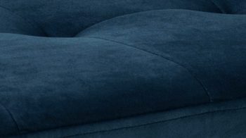 Polsterbank Actona group aus Stoff in Dunkelblau Polsterbank Glory marineblauer Samt Vic 66 - Länge ca. 140 cm