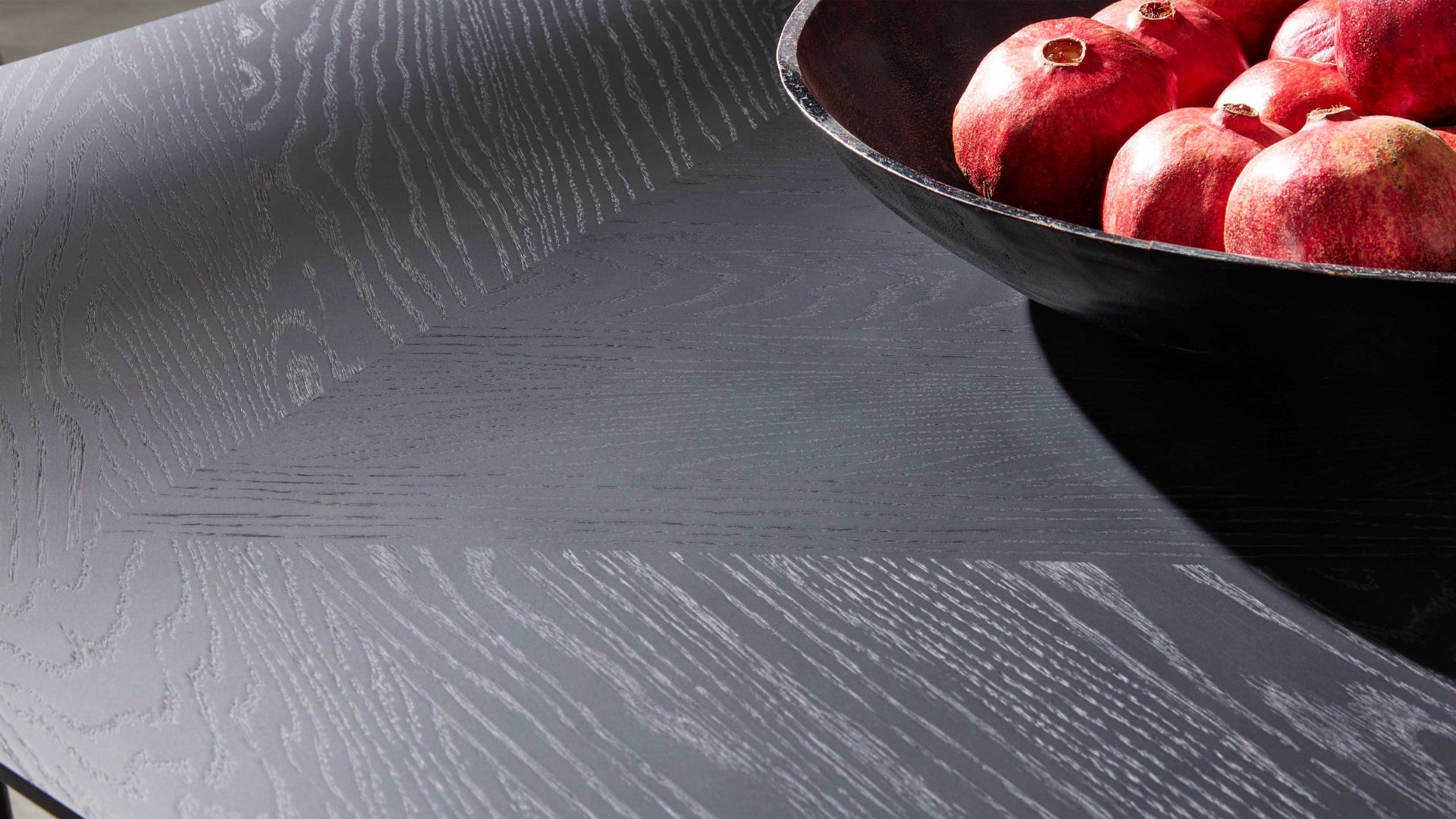 Esstisch Interliving aus Holz in Schwarz Interliving Esszimmer Serie 5110 - Esstisch T0200 mattschwarzes Eichefurnier - ca. 160 x 90 cm