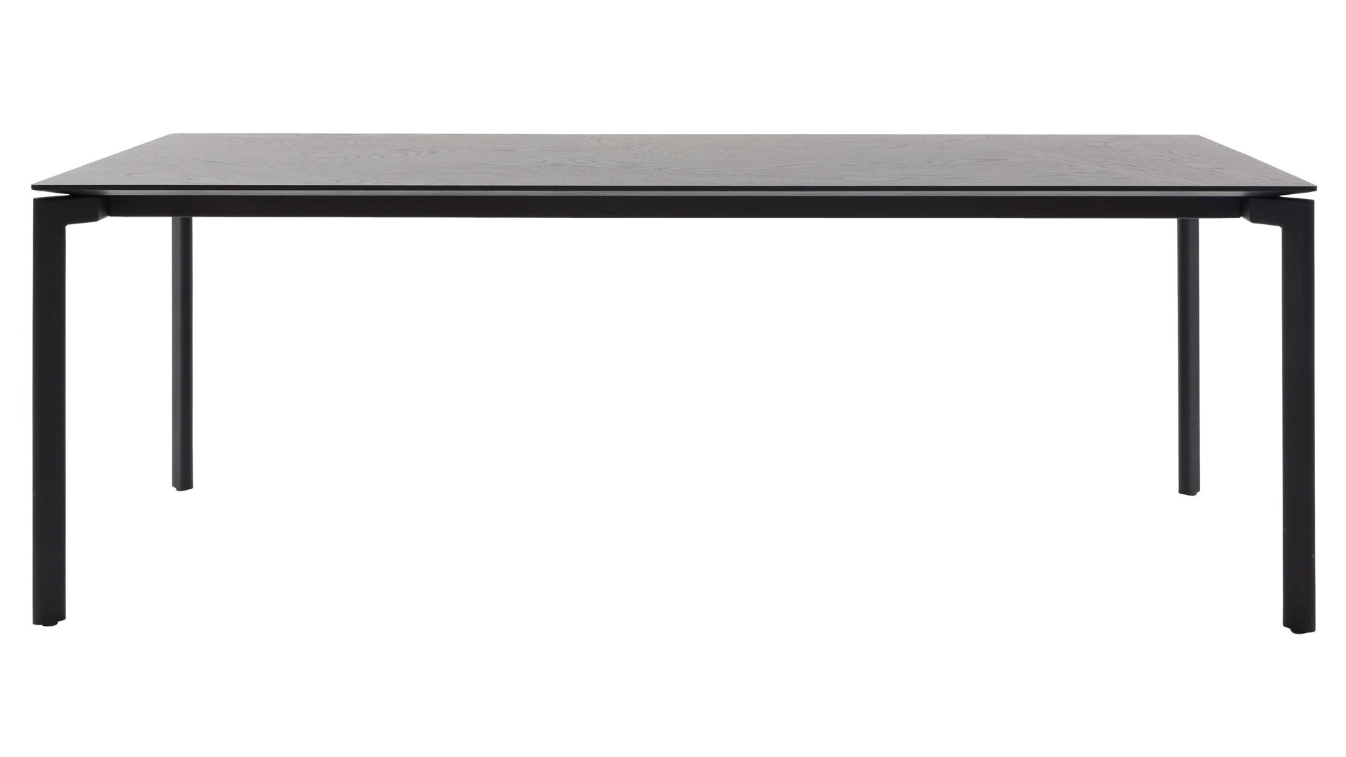 Auszugtisch Interliving aus Holz in Schwarz Interliving Esszimmer Serie 5110 - Auszugtisch mattschwarzes Eichefurnier - ca. 180 - 280 x 100 cm