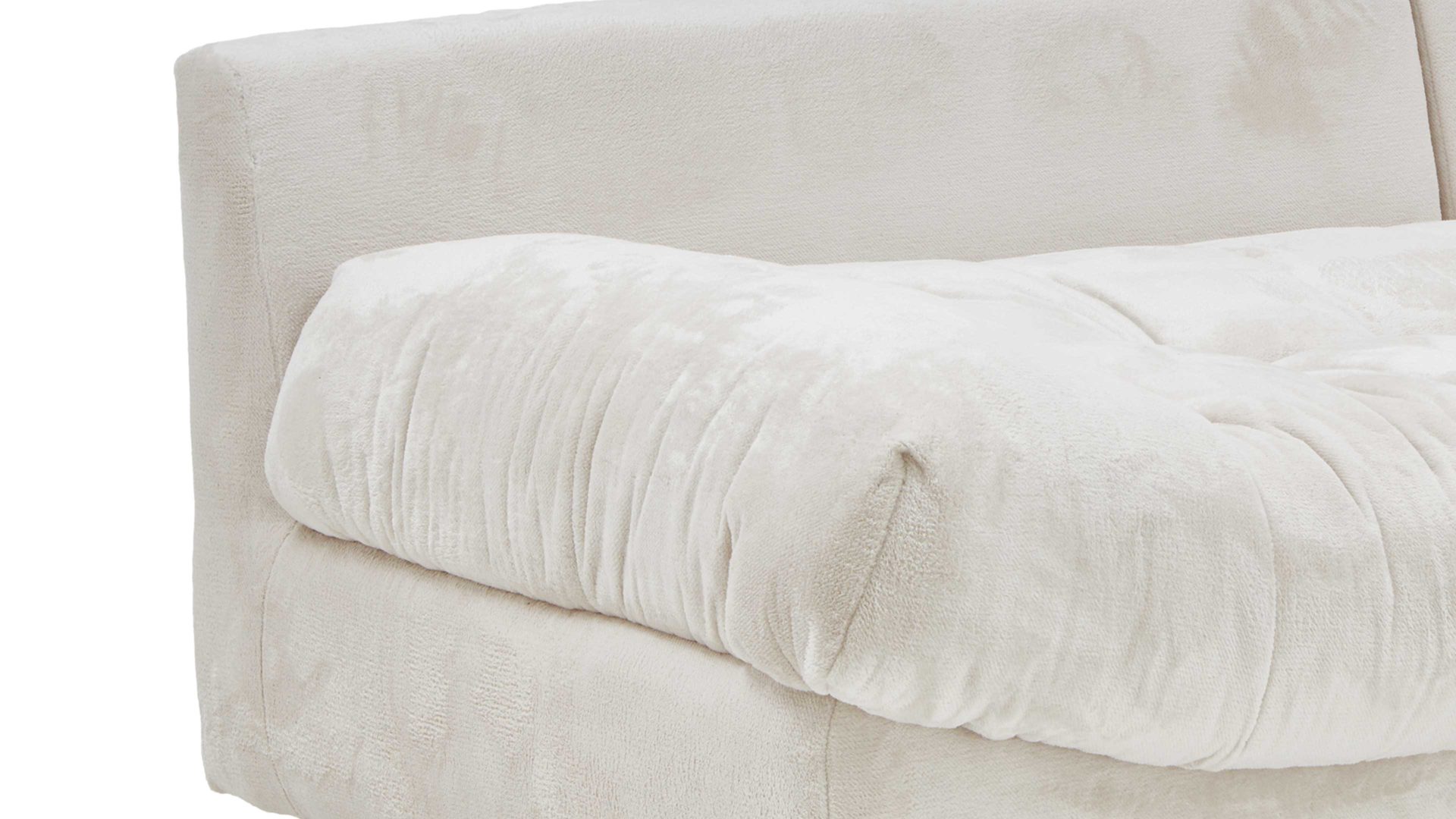 Bigsofa Gutmann factory® aus Stoff in Weiß Bigsofa Rometta weiße Chenille 387.77 - Länge ca. 262 cm