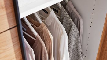 Komplettzimmer Interliving aus Holz in Grau Interliving Schlafzimmer Serie 1024 – Komplettzimmer Design 28, Taupe & Balkeneiche - Schwebetüren, Breite ca. 301 cm