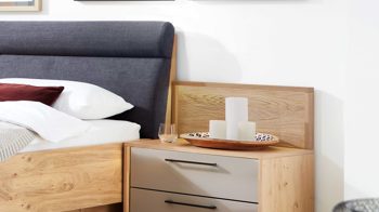 Paneel Interliving aus Holz in Holzfarben Interliving Schlafzimmer Serie 1023 – Paneelaufsatz rechts, Breite ca. 50 cm - Riffholz