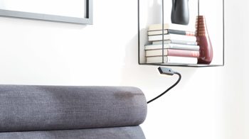 Möbelbeleuchtung Interliving aus Metall in Anthrazit Interliving Schlafzimmer Serie 1023 – Flexleuchte 80133 1,2 Watt