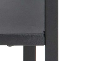 Nachttisch Actona group aus Metall in Schwarz Metallmöbel Newton - Nachttisch schwarzer Stahl - ca. 45 x 40 cm