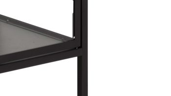 Vitrine Actona group aus Metall in Schwarz Metallmöbel Newcastle - Vitrine Schwarz & Klarglas - zwei Türen, Höhe ca. 99 cm