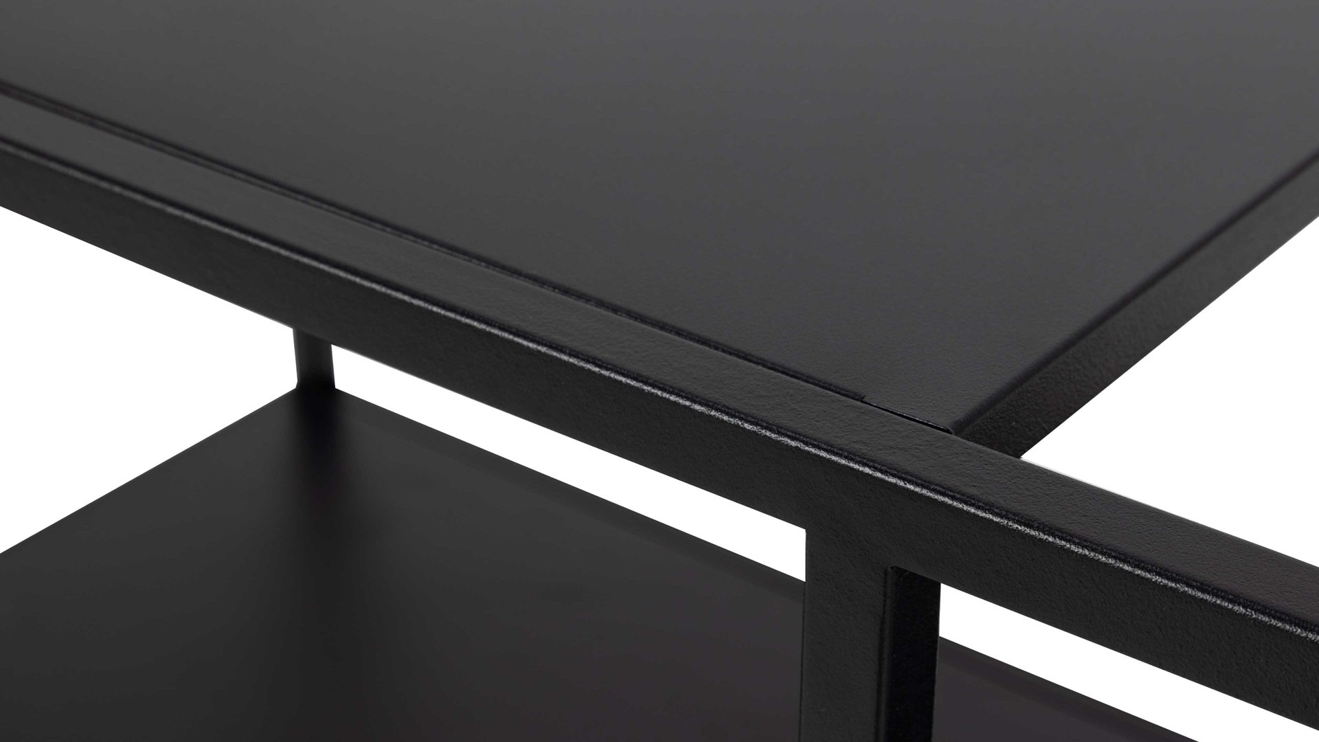 Servierwagen Actona group aus Metall in Schwarz Metallmöbel Newcastle - Servierwagen schwarzes Metall - drei Böden, Breite ca. 78 cm